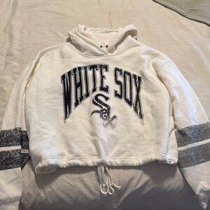 47 White Sox Women's White and Gray Sweater